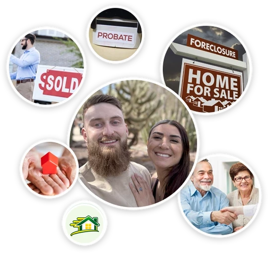Home sellers and situations we help with: probate, foreclosure, sold homes and families